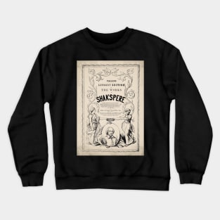 Old Book Cover - shakspere - playwright - william shakespeare Crewneck Sweatshirt